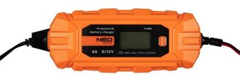 Зарядний пристрій автоматичний Neo Tools, 6-12V 4A 3-120Ah STD/AGM/GEL/LiFePo4 (11-891) | Фото 3