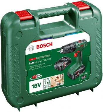 Шуруповерт-дриль ударний акумуляторний Bosch EasyImpact 18V-40 18В 2х1.5А год (0.603.9D8.102) | Фото 8