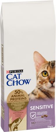 Purina Cat Chow Sensitive з чутливою шкірою та травленням з лососем 15 кг (7613035394902) Purina Cat Chow Sensitive з чутливою шкірою та травленням з лососем 15 кг (7613035394902) | Фото 12