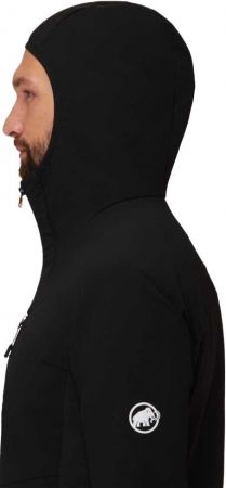 Куртка для туризму Mammut (1011-01920) Aenergy SO Hybrid Hooded Jacket Men 2024 black M чорний | Фото 3