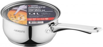 ARDESTO Gemini Gourmet, скляна кришка, 1.4 л (AR1914GSS) Купить ковш ARDESTO Gemini Gourmet, скляна кришка, 1.4 л (AR1914GSS) | Фото 3