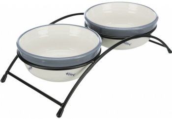 Підставка з керамічними мисками Trixie Eat on Feet для котів 0,3л 12см (4047974247907) | Фото 2