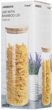 Банка для зберігання ARDESTO Fresh, кругла, 1300 мл (AR1313BLR) Банка для зберігання ARDESTO Fresh, кругла, 1300 мл (AR1313BLR) | Фото 3