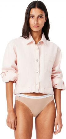 Жіночі труси-сліпи Lacoste 8F1338I87 M 3 шт. нюдові/бежеві/коричневі (8F1338I87TM) | Фото 2