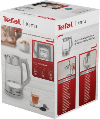Електрочайник TEFAL Glass Kettle KI605B30 | Фото 5