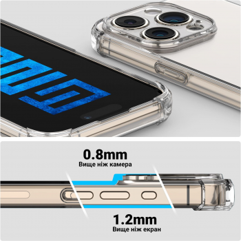 Чохол ArmorStandart Air Force для APPLE iPhone 16 Camera cover Clear (ARM78500) | Фото 3