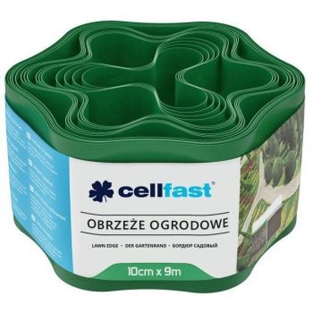 Купить садовое ограждение CELLFAST бордюрна, хвиляста, 10см x 9м, зелена (30-001H) | Фото 1