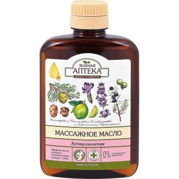 Зеленая аптека Масло массажное Антицеллюлитное 200мл (4823015918858) Зеленая аптека Масло массажное Антицеллюлитное 200мл (4823015918858) | Фото 1