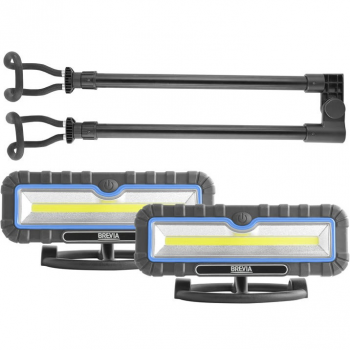 Ліхтар інспекційний Brevia LED 2x10W COB 2x1000lm 2x4000mAh Power Bank type-C (11520) | Фото 1