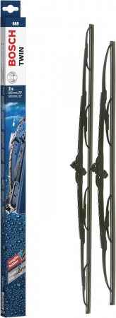 Щітки склоочисника Bosch Twin 655 каркасні 650мм/550мм 2шт (3397010302) (46002338) | Фото 4