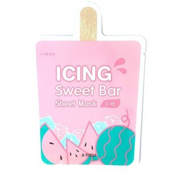 Тканинна маска для обличчя A'PIEU Icing Sweet Bar Кавун 21г (8809747939886) | Фото 1