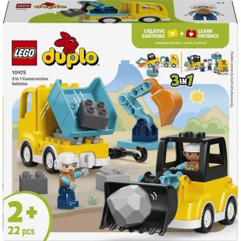 Купить конструктор Конструктор LEGO DUPLO Town 3 в 1 Будтехніка (10475) | Фото 1