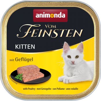 Корм вологий для кошенят Vom Feinsten з птицею 100 г (4017721832212) | Фото 1