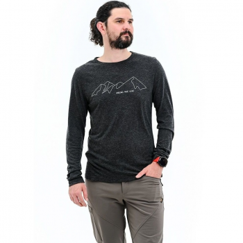 Чоловіча футболка TURBAT Cozy Logo 2 LS Mns caviar - M (012.004.4337) | Фото 1