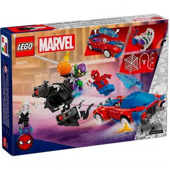 Купить конструктор Конструктор LEGO Marvel Гоночний автомобіль Людини-Павука та Зелений Гоблін з отрутою Венома (76279) | Фото 1