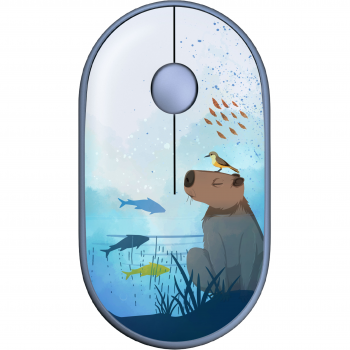 Миша 2E MF300 Capybara Swim Silent WL BT Blue (2E-MF300WCAPIBARABL) | Фото 1