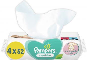 PAMPERS Sensitive 4х52 (8001841062624) | Фото 2