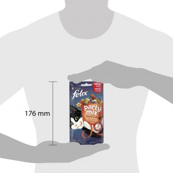 Сухий корм котів Felix Party Mix Mixed Grill гриль мікс зі смаком курки, яловичини та лосося (7613287631404) Сухий корм котів Felix Party Mix Mixed Grill гриль мікс зі смаком курки, яловичини та лосося (7613287631404) | Фото 5