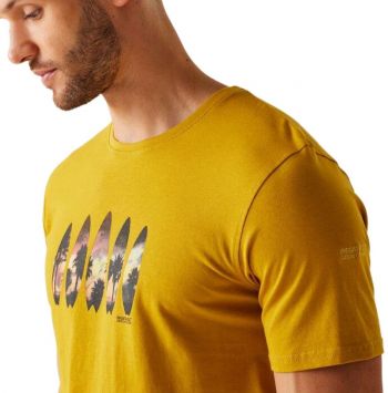 Футболка чоловіча Regatta ClineIX RMT296-6CH S жовта (5063516005421) | Фото 2