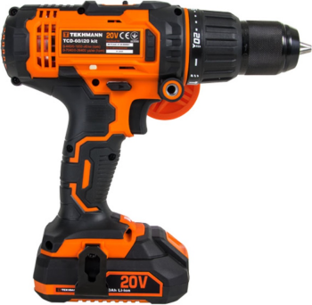 Шуруповерт-дриль акумуляторний Tekhmann TCD-60/i20 kit 20В 1x2А год (848394) | Фото 4