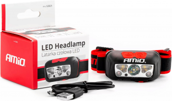 Світлодіодний ліхтар Amio налобний LH03 02825 (5903293028254) | Фото 2