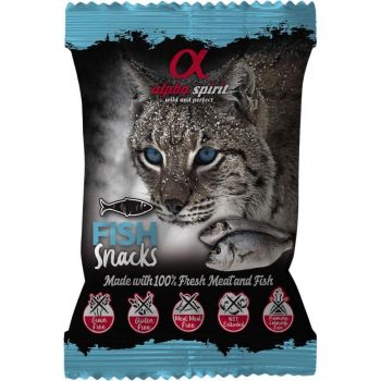 Ласощі для котів Alpha Spirit Cat Snacks Fish кубики з риби 50г (as8007350) Ласощі для котів Alpha Spirit Cat Snacks Fish кубики з риби 50г (as8007350) | Фото 1