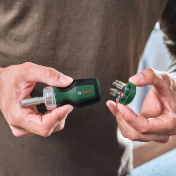 Викрутка з тріскачкою BOSCH на 6 насадок (1.600.A03.2UY) Викрутка з тріскачкою BOSCH на 6 насадок (1.600.A03.2UY) | Фото 3