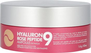 Патчі гідрогелеві під очі MEDI-PEELl Hyaluron Rose Peptide 9 з пептидами та трояндою 60шт (8809409343631) | Фото 9
