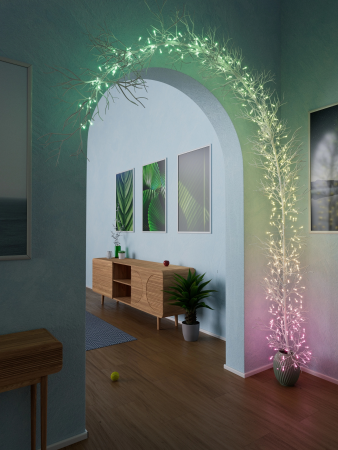 Smart LED Гірлянда Twinkly Strings USB 200 Candle-shaped RGB LEDs, Clear Wire, USB-C (TWKC200RGB-T) | Фото 5