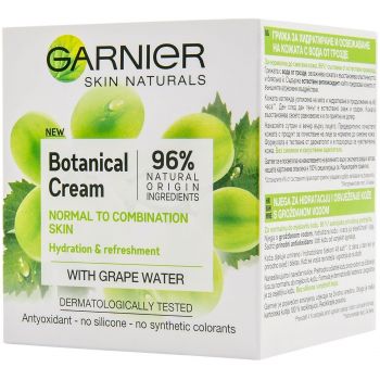 Зволожувальний крем для обличчя Garnier Skin Naturals з екстрактом винограду для нормальної та комбі | Фото 1