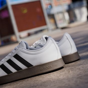 Кеди жіночі ADIDAS Vl Court Base ID3714 40 (6.5 UK) білі/чорні (4067886714250) | Фото 3