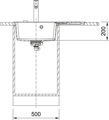 Мийка кухонна FRANKE Centro CNG 611-78 TL, сірий сланець (114.0716.710) Купить кухонную мойку Мийка кухонна FRANKE Centro CNG 611-78 TL, сірий сланець (114.0716.710) | Фото 2