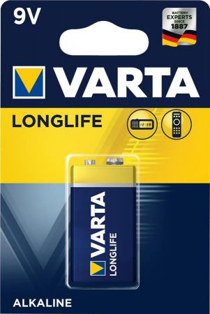 VARTA LONGLIFE 6LR61 BLI 1 ALKALINE (04122101411) | Фото 1