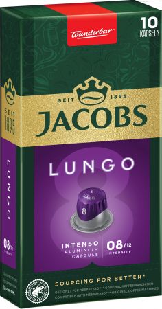 Кава Jacobs капсули Lungo Intenso, купаж арабіка /робуста, 10шт, Nespresso (8711000371244) | Фото 2