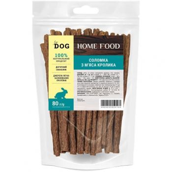 Ласощі для собак HOME FOOD соломка з кролика 80г (4820235024164) | Фото 1