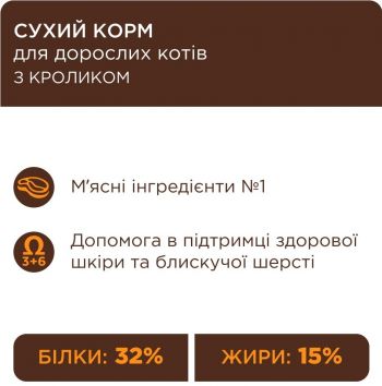 Сухий корм для котів Club 4 Paws Premium з кроликом 300г (B4610301) Сухий корм для котів Club 4 Paws Premium з кроликом 300г (B4610301) | Фото 3