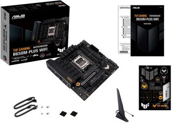 Материнська плата ASUS TUF GAMING B650M-PLUS WIFI sAM5 B650 4xDDR5 M.2 USB HDMI-DP WiFi BT mATX (90MB1BF0-M0EAY0) | Фото 3