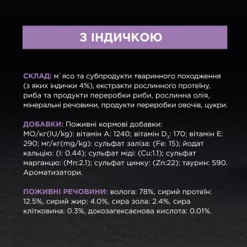 Purina Pro Plan Kitten Nutrisavour. З індичкою. Для кошенят, 85 г (7613036093453) | Фото 3