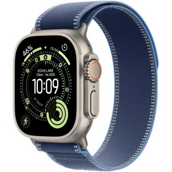 Смарт-годинник APPLE Watch Ultra 3 GPS + Cellular 49mm Natural Titanium Case with Blue/Bright Blue Trail Loop - M/L Смарт-годинник APPLE Watch Ultra 3 GPS + Cellular 49mm Natural Titanium Case with Blue/Bright Blue Trail Loop - M/L | Фото 2