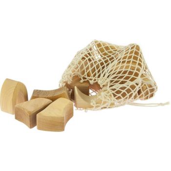 Купить конструктор Конструктор дерев'яний Nic маленький натуральний 17 деталей (NIC523284) | Фото 1