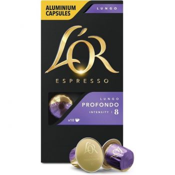 Кава L`OR капсули Lungo Profondo, 100% арабіка , 10шт, Nespresso (8711000360569) | Фото 1