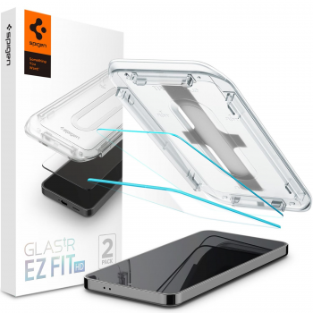 Скло Spigen для SAMSUNG Galaxy S24, tR EZ Fit HD, (2 Pack) (AGL07440) | Фото 7