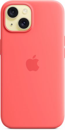 Чохол APPLE для iPhone 15 Silicone Case with MagSafe Guava (MT0V3ZM/A) | Фото 6