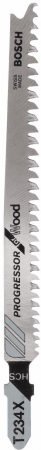 Полотно пилкове для електролобзика HSC BOSCH по дереву, T 234 X, 2-3х116мм, 2шт (2.609.256.727) | Фото 2