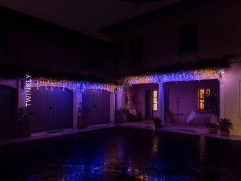 Гірлянда Twinkly Icicle RGBW 190, BT+WiFi, Gen II, КАБЕЛЬ IP44 прозорий (TWI190SPP-TEU) (ПУ) | Фото 14