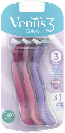 Бритва без змінних картриджів Gillette Venus 3 Colors, 3шт (7702018018116) | Фото 2