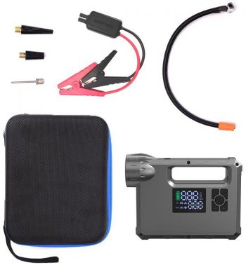 Пуско-зарядний пристрій 2E Pitman з автомобільним компресором та ліхтарем, 10000 mAh (2E-CJSPBPL-BK) | Фото 4