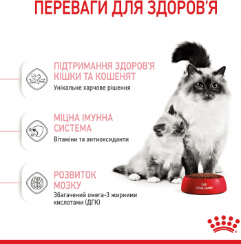 Сухий корм для котів під час вагітності та кошенят до 4 місяців Royal Canin Mother&Babycat 10кг (3182550931038) | Фото 4
