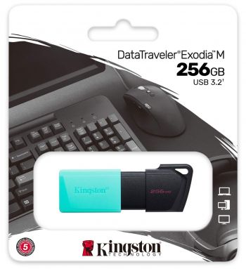KINGSTON 256GB USB 3.2 Gen1 DT Exodia Black Teal (DTXM/256GB) KINGSTON 256GB USB 3.2 Gen1 DT Exodia Black Teal (DTXM/256GB) | Фото 3
