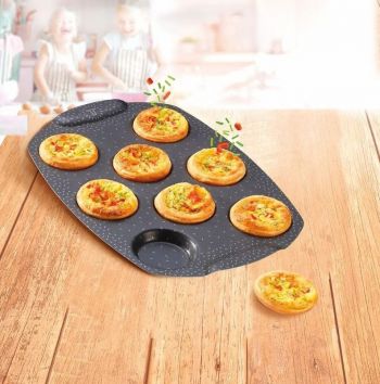 Деко TEFAL PerfectBake, 8 форм, круглий, 21х29см, коричневий (J5734902) Деко TEFAL PerfectBake, 8 форм, круглий, 21х29см, коричневий (J5734902) | Фото 7